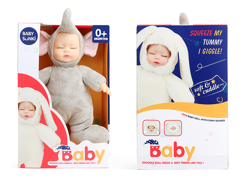 Plush Soothe Baby Doll With Laughter