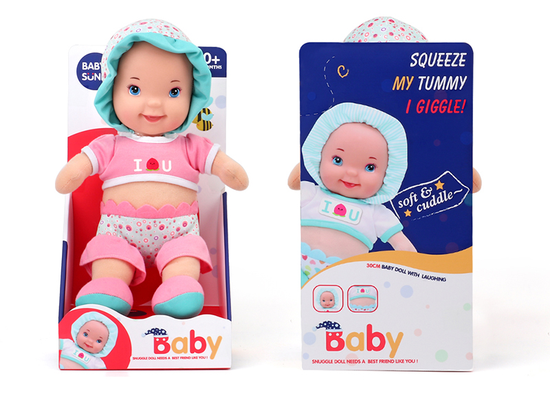 Plush Soothe Baby Doll With Laughter