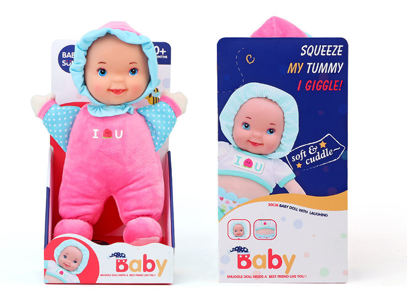 Plush Soothe Baby Doll With Laughter