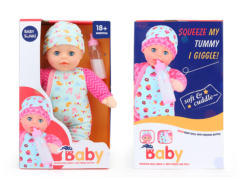 Plush Soothe Baby Doll With Laughter