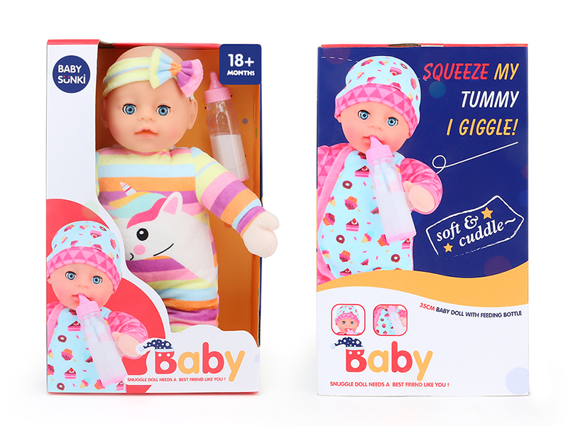 Plush Soothe Baby Doll With Laughter