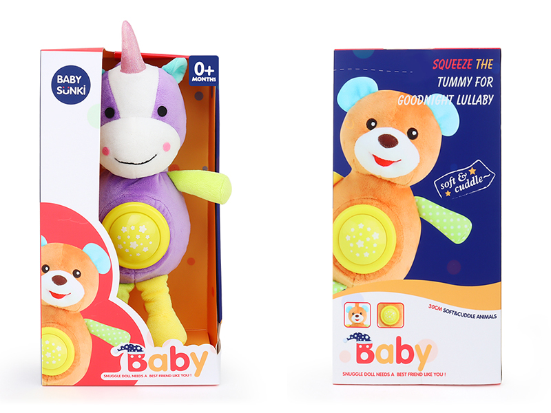 Plush Soothe Unicorn With Light And Music,Hanging Ropes