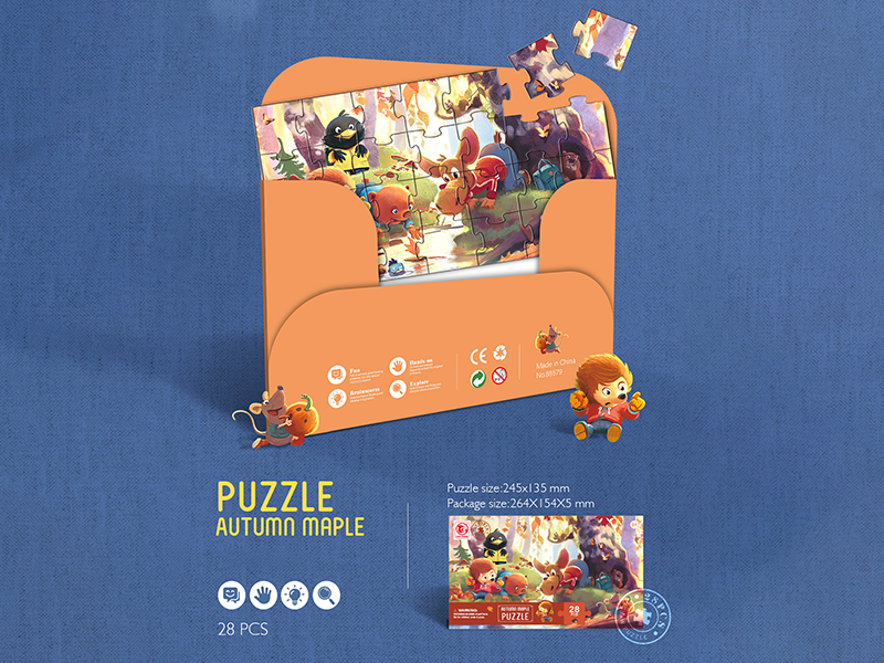 Autumn Maple Envelope Puzzle