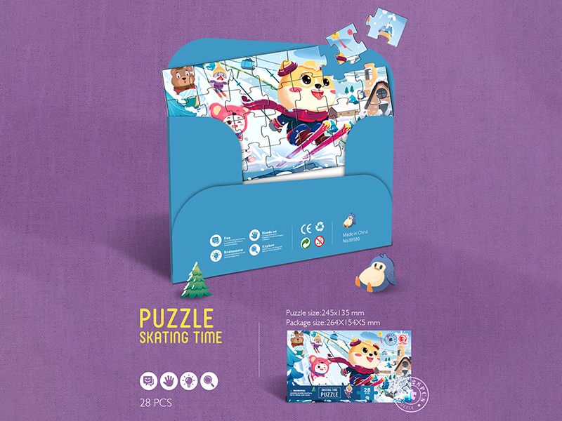 Ice Skating Time Envelope Puzzle