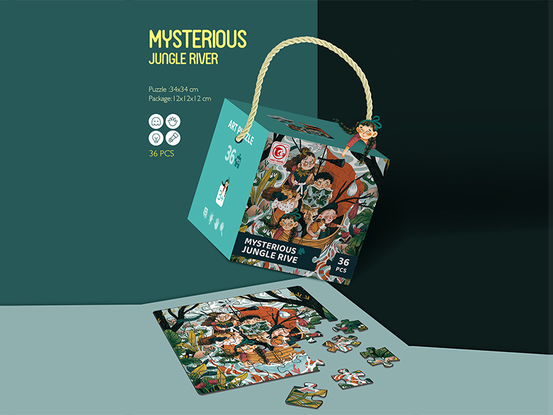36PCS Mysterious Jungle River Puzzle