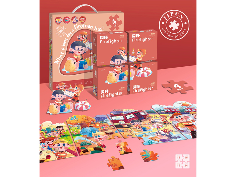 71PCS Fireman Puzzle