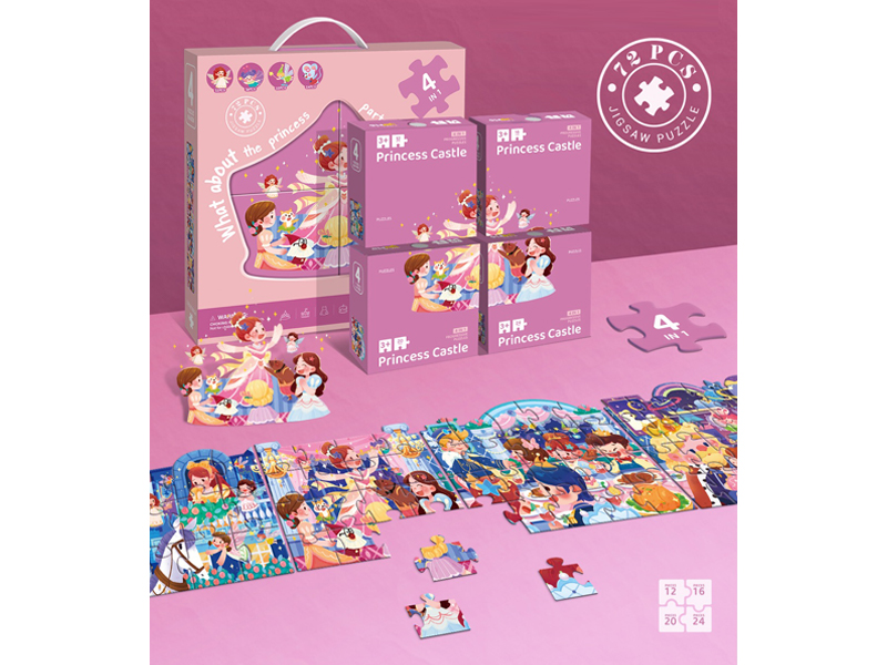 72PCS Princess Castle Puzzle