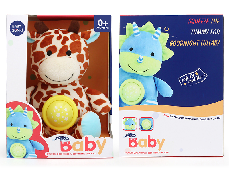 Plush Soothe Giraffa With Sound And Light