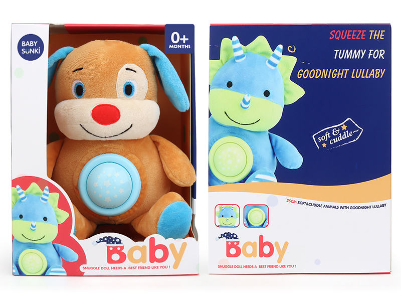 Plush Soothe Dog With Sound And Light