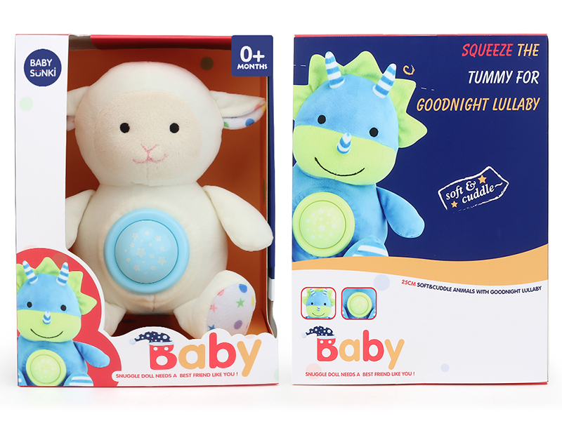 Plush Soothe Sheep With Sound And Light