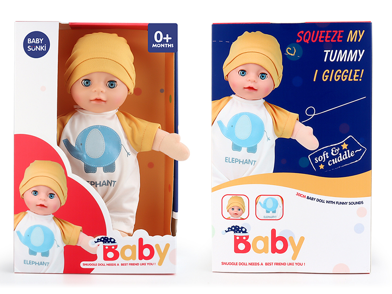 Plush Soothe Baby Doll With Laughter