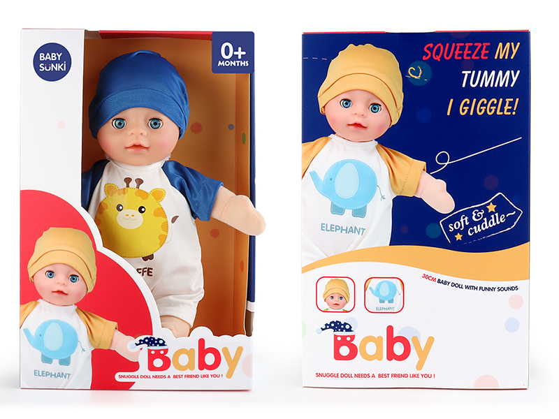 Plush Soothe Baby Doll With Laughter