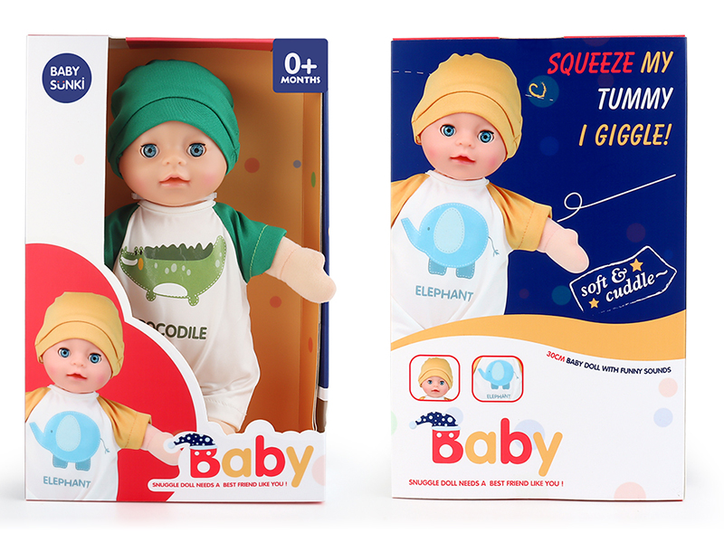 Plush Soothe Baby Doll With Laughter