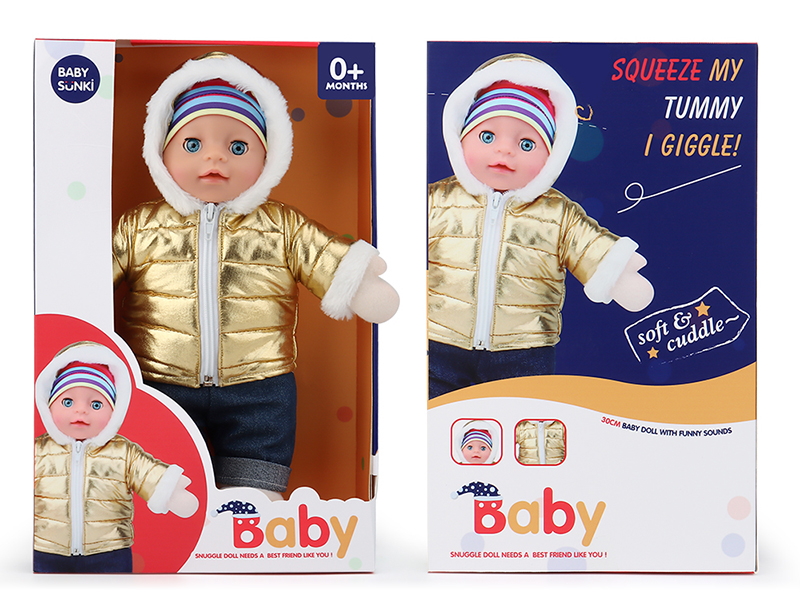 Plush Soothe Baby Doll With Laughter