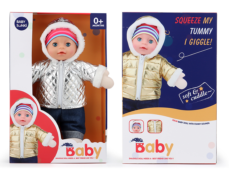 Plush Soothe Baby Doll With Laughter