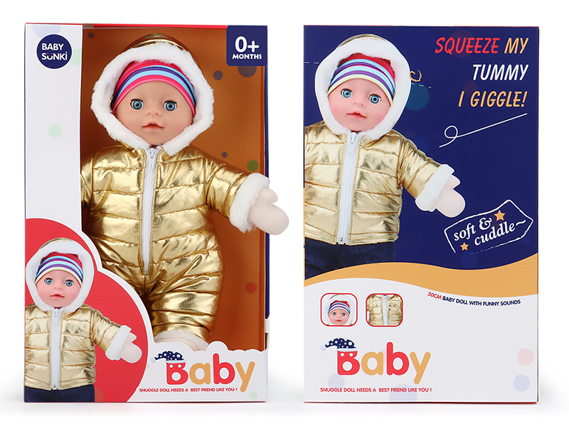 Plush Soothe Baby Doll With Laughter