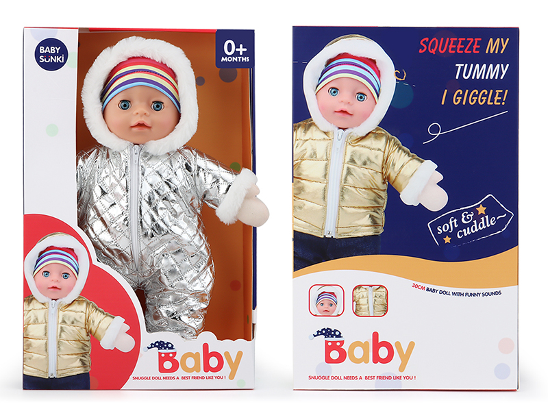 Plush Soothe Baby Doll With Laughter