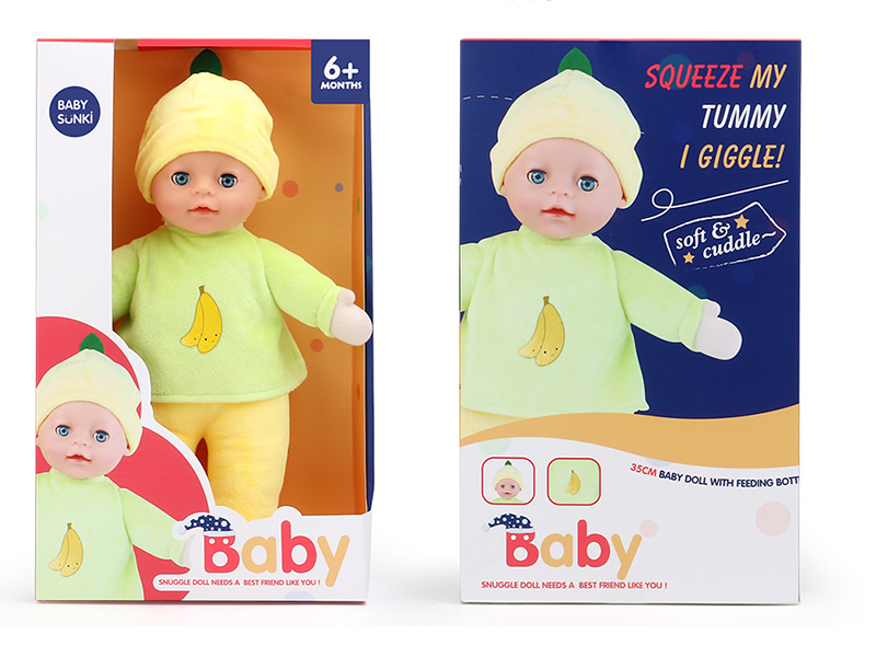 Plush Soothe Baby Doll With Laughter