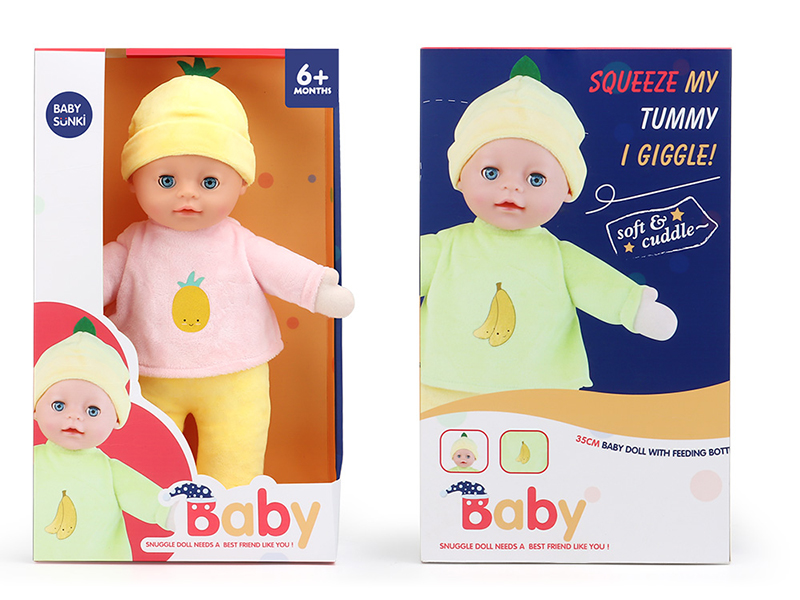 Plush Soothe Baby Doll With Laughter