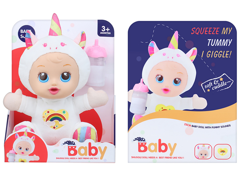 Plush Unicorn Doll With Laughter