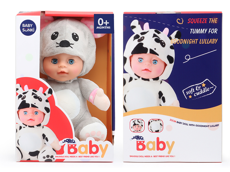 Plush Soothe Mouse Baby Doll With Sound And Light