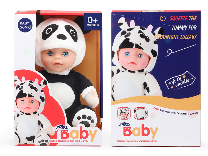 Plush Soothe Panda Baby Doll With Sound And Light