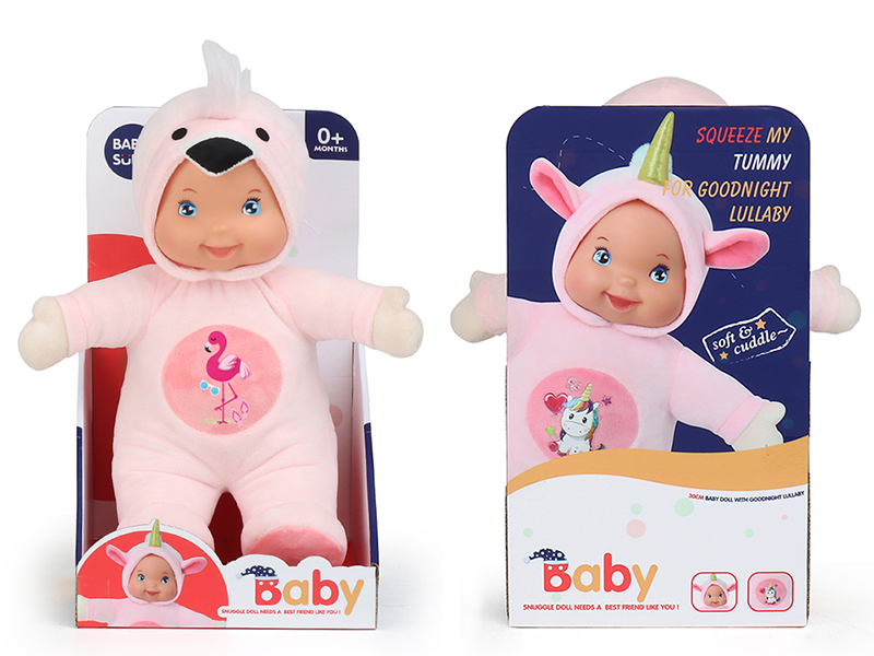 Plush Soothe Flamingo Baby Doll With Sound And Light