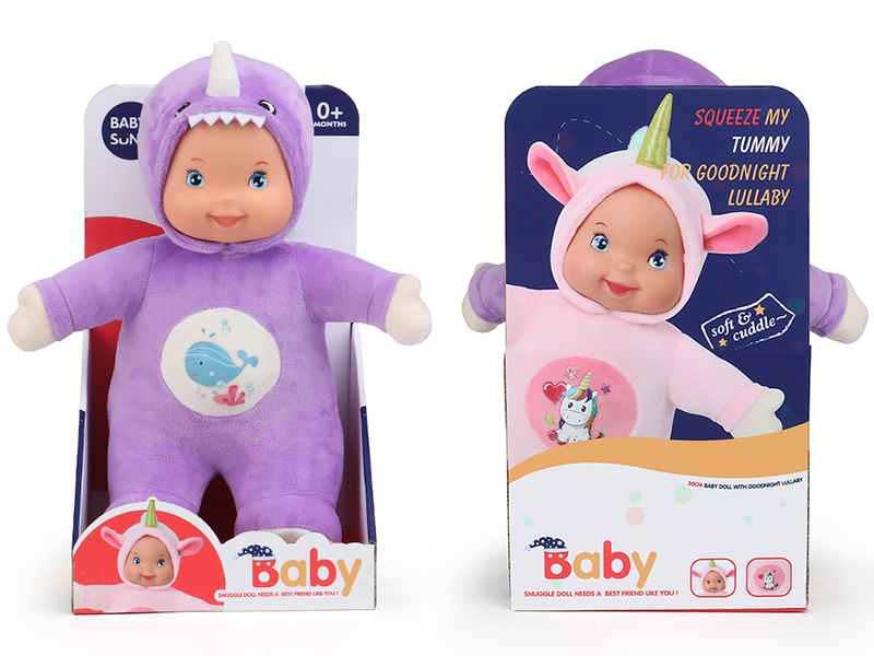 Plush Soothe Shark Baby Doll With Sound And Light