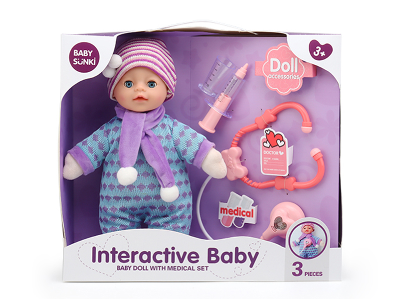 Baby Doll With Medical Set(Stethoscope With Sound And Light)