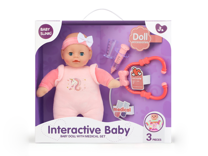 Baby Doll With Medical Set(Stethoscope With Sound And Light)