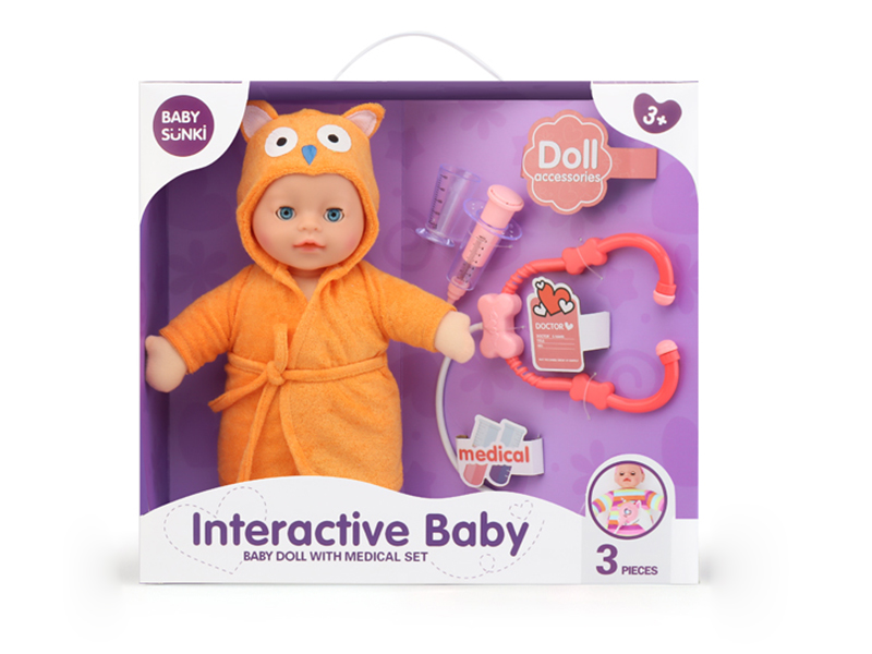 Baby Doll With Medical Set(Stethoscope With Sound And Light)