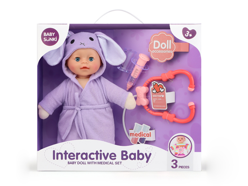Baby Doll With Medical Set(Stethoscope With Sound And Light)