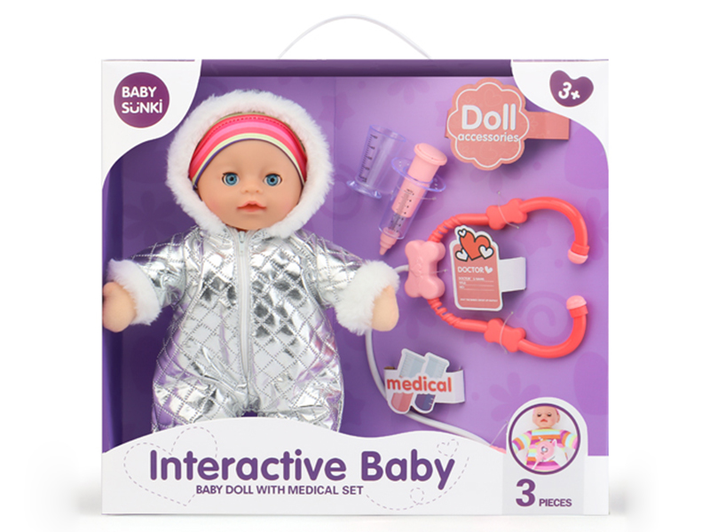 Baby Doll With Medical Set(Stethoscope With Sound And Light)