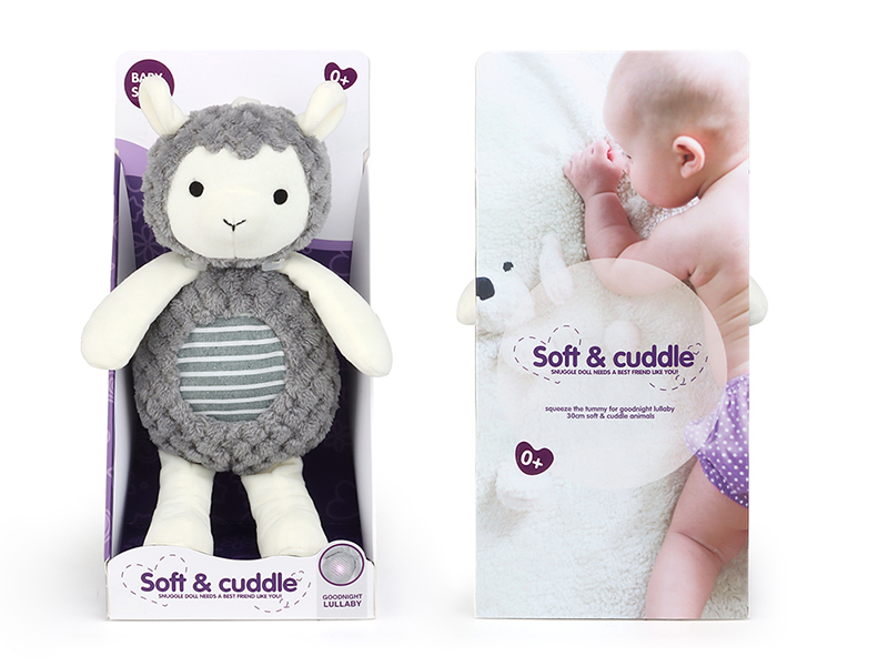 Baby Crib Hanging Plush Soothe Sheep With Sound And Light
