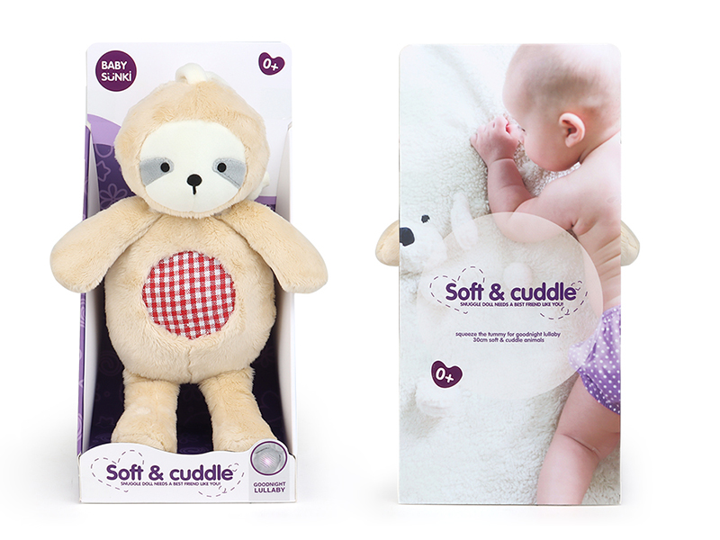 Baby Crib Hanging Plush Soothe Sloth With Sound And Light