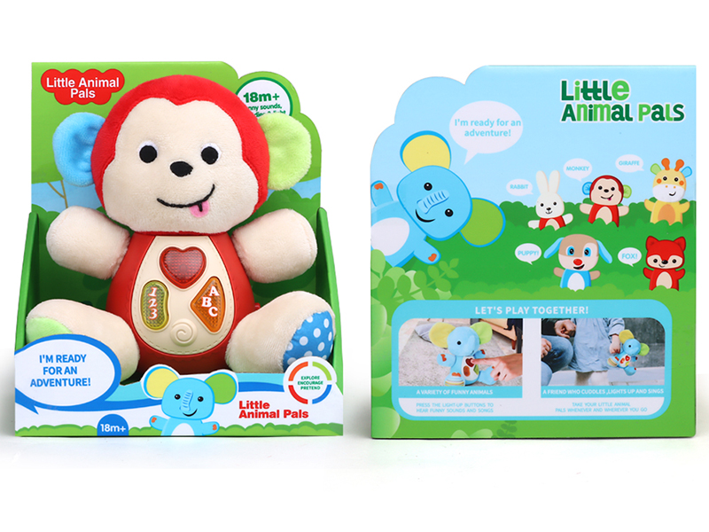 Plush Monkey With Light And Music