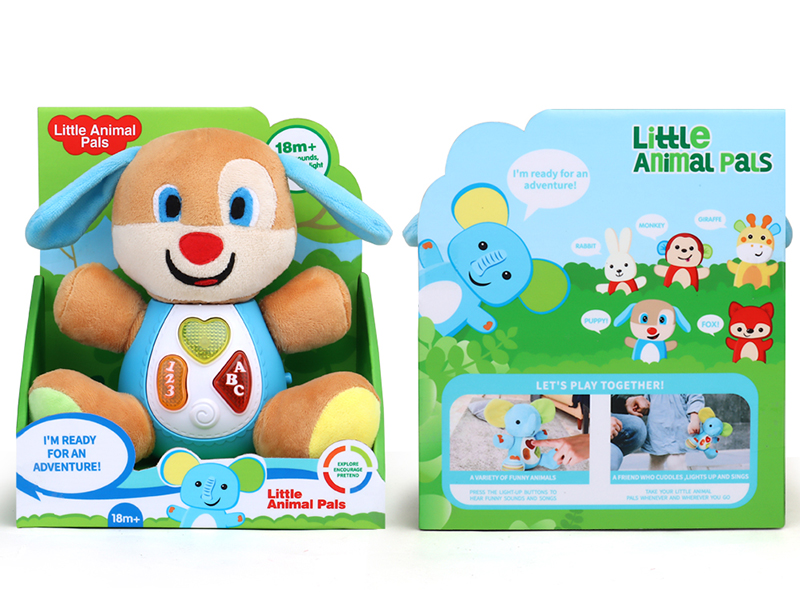 Plush Puppy With Light And Music