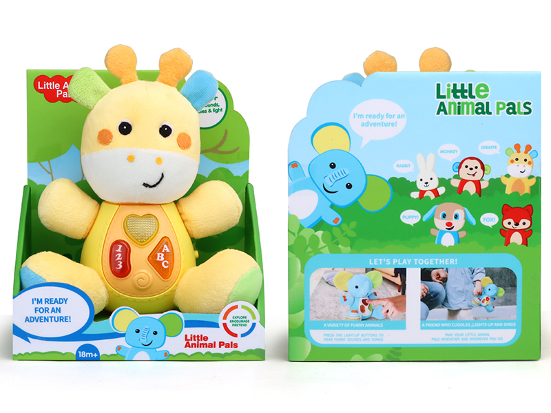 Plush Giraffe With Light And Music