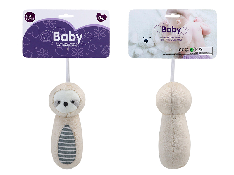 Plush Soothe Sloth Baby Rattles BB Stick