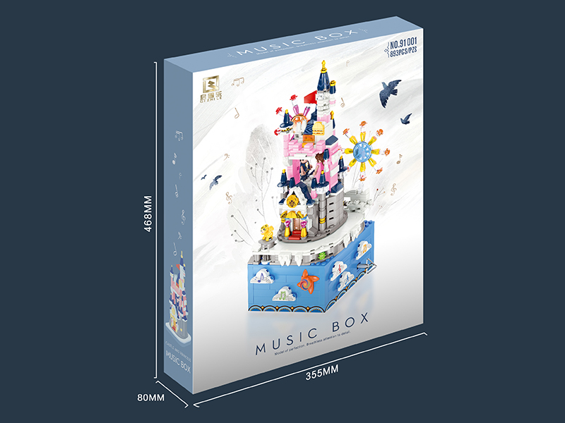 Music Box Castle Building Blocks 789PCS