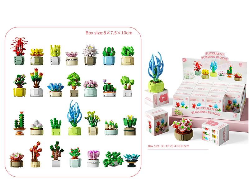 Succulent Building Blocks 12pcs