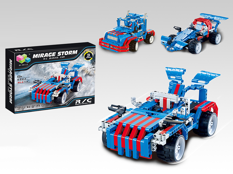 Three Changes Remote Control Building Blocks Car 464PCS