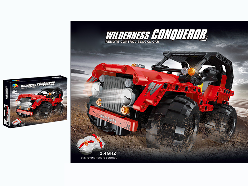 2.4G Remote Control Building Blocks Cross Country Car 277pcs