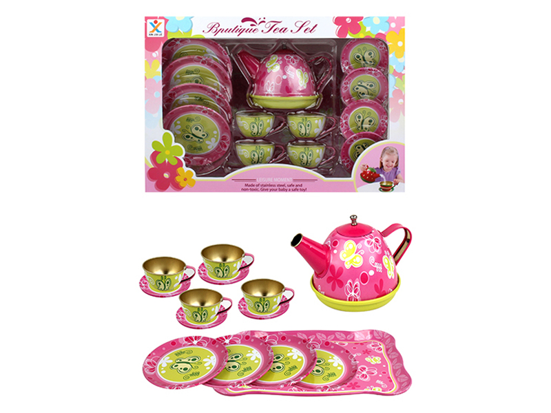 Tinplate Butterfly Tea Set