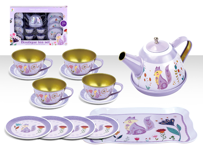 Tin Fox Tea Set