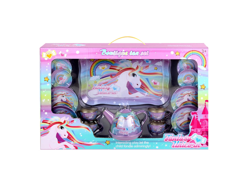 Tinplate Unicorn Tea Set