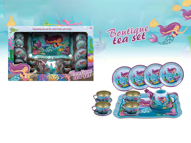 Tinplate Mermaid Tea Set