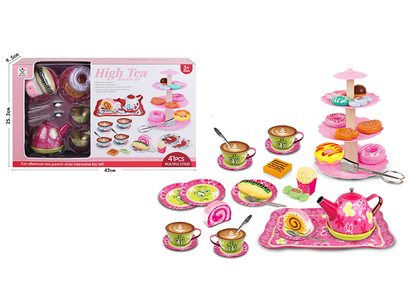 Tinplate Butterfly Tea Set + Dessert Toy