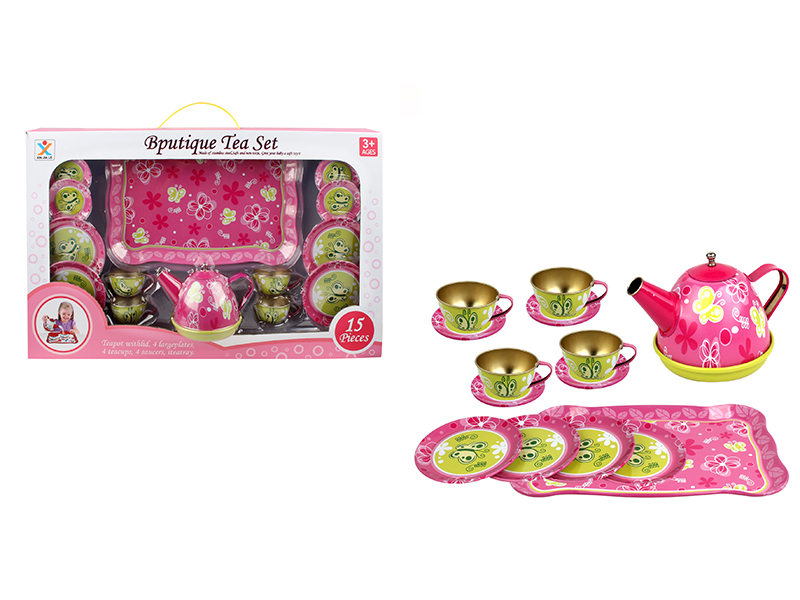 Tinplate Butterfly Tea Set