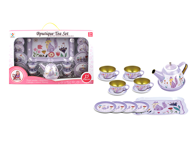 Tinplate Fox Tea Set